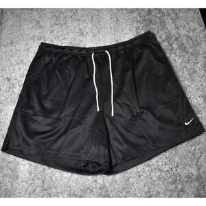 Nike Dri-FIT 5" Mesh Mid Thigh Basketball Shorts Men's XXL Black NWT HV1880-010